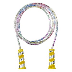 Pula Corda Happy Brilho - Amarelo - Dm Toys