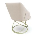 Ver imagem 6 de Kit 2 Poltronas Luxo Alana Linho Bege Base Luxo Dourado - Pallazio