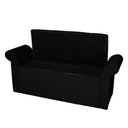Ver imagem 3 de Recamier Baú Viena Casal 140 Cm Suede Preto - MV Estofados Shop
