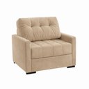 Ver imagem 5 de Sofá Cama 100cm Murilo Uno Pés Madeira Veludo