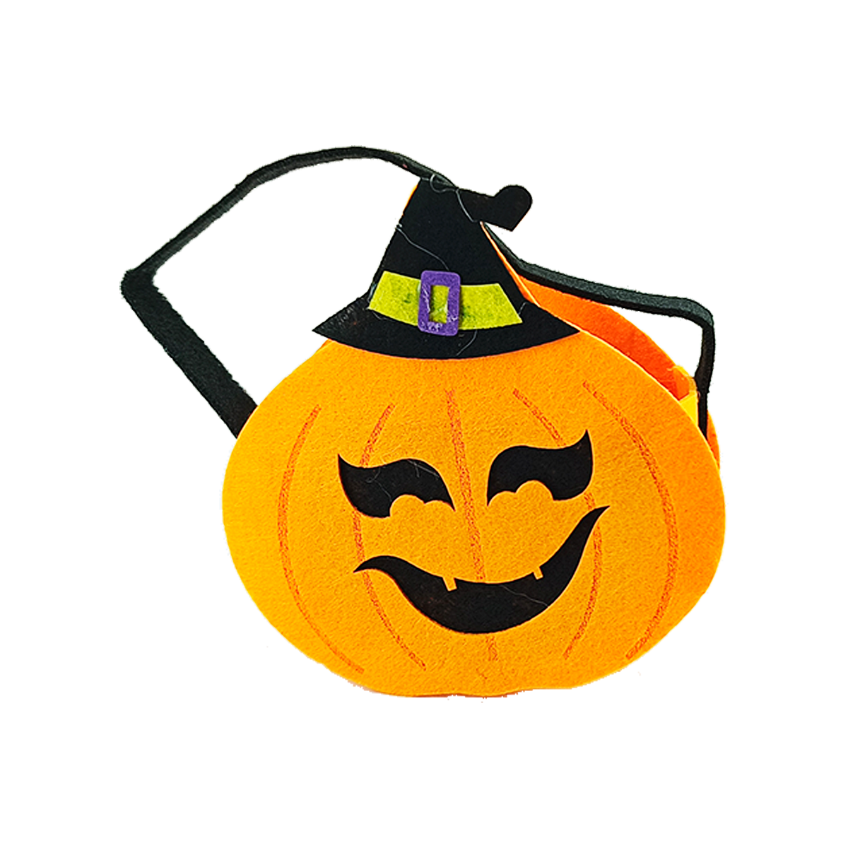 Kit 2 Sacolas de Halloween Bruxa e Abóbora com Chapéu - 7