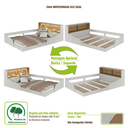 Ver imagem 7 de Cama Montessoriana Casal Infantil com Protetor e Iluminação LED CL1140 Lille