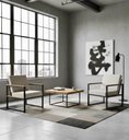 Ver imagem 2 de Kit 02 Poltronas Cadeiras Decorativa em Aço Carbono Norah