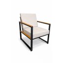 Ver imagem 5 de Kit 02 Poltronas Cadeiras  Decorativa em Aço Carbono Norah