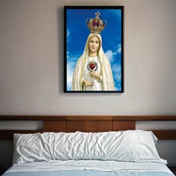 Quebra-cabeça Religioso Nossa Senhora de Fátima de 35 Peças Mdf com Chaveiro - 2