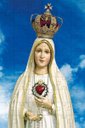 Ver imagem 1 de Quebra-cabeça Religioso Nossa Senhora de Fátima de 35 Peças Mdf com Chaveiro
