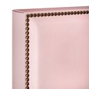 Ver imagem 6 de Cabeceira Cama Box Casal Com Tachas 140 cm Vicenza L02 Suede Rosê - Lyam Decor