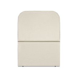 Cabeceira Estofada Solteiro Alana 90cm Suede Bege - 1