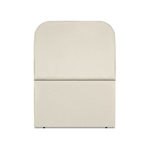 Cabeceira Estofada Solteiro Alana 90cm Suede Bege