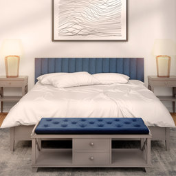 Kit 30 Cabeceiras de Cama Solteiro em L Box Modulada Estofada Autocolante 3,00mx45cm - 5