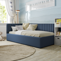 Kit 30 Cabeceiras de Cama Solteiro em L Box Modulada Estofada Autocolante 3,00mx45cm - 1