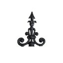 Ver imagem 1 de Ponteira Ponta de Lança Ferro N19 Grade Portão Muro 23x18cm