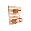 Ver imagem 3 de Floreira de Parede em Madeira Maciça com 2 Cachepôs - Smart Eco