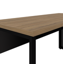 Ver mais imagens de Mesa Reta Savoia 30mm 150x60cm Pé Aço Escritório Macadamia/preto