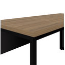 Ver mais imagens de Mesa Reta Savoia 30mm 150x60cm Pé Aço Escritório Macadamia/preto