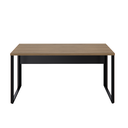 Ver imagem 7 de Mesa Reta Savoia 30mm 150x60cm Pé Aço Escritório Macadamia/preto