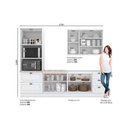 Ver imagem 2 de Kit Cozinha Modulada 5 Peças Americana Peças 1 Aéreo + 2 Balcões + 1 Paneleiro + 1 Complemento