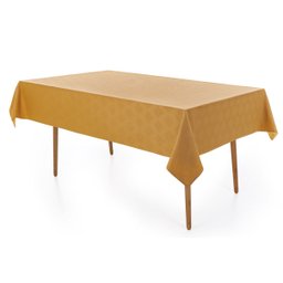 Toalha de Mesa Retangular 6 Lugares Sempre Limpa Zattar Castanho Karsten - 1