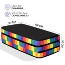 Ver imagem 3 de Puff 3 em 1 Multiuso Casal Dobrável D33 - Bf Colchões