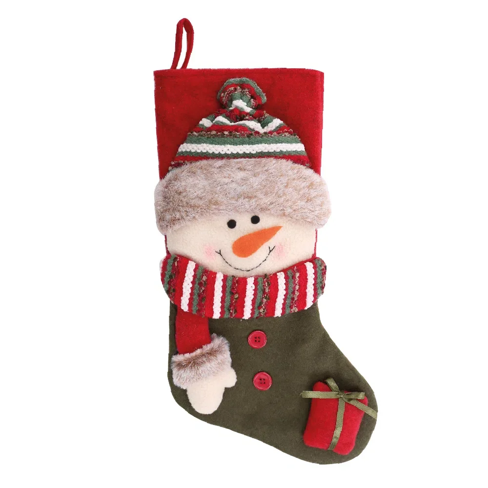 Bota Natalina VRD/VRM/BEG 50cm Natal 1Un Cromus