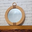 Ver imagem 3 de Espelho Redondo Decorativo Com Corda Sisal 90cm