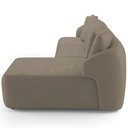 Ver imagem 7 de Sofá 4 Lugares com Chaise Direito Sala Living 288cm Arlo F04 Veludo Marrom Claro - Lyam Decor