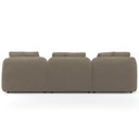 Ver mais imagens de Sofá 4 Lugares com Chaise Direito Sala Living 294cm Arlo F04 Veludo Marrom Claro Tc-12021- Lyam Deco