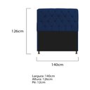 Ver imagem 3 de Cabeceira Estofada Lady 140 cm Solteiro Com Capitonê Suede - Doce Sonho Móveis ML/C1/LADY/140/S/CAP 