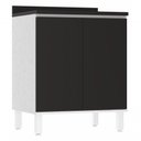 Ver imagem 1 de Balcão para Cozinha Dora 70cm Luciane Móveis Preto Txt