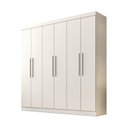 Ver imagem 3 de Guarda Roupa Casal 6 Portas 4 Gavetas Belém Espresso Móveis Branco/Neve