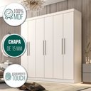 Ver imagem 5 de Guarda Roupa Casal 6 Portas 4 Gavetas Belém Espresso Móveis