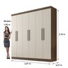 Guarda-Roupa Casal 6 Portas Belém Espresso Móveis - 4