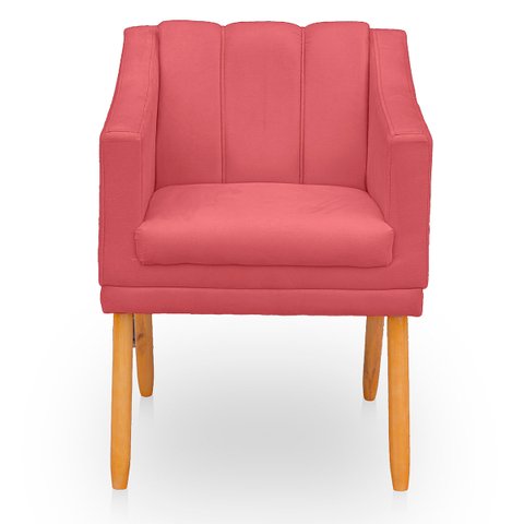 Poltrona Cadeira para Sala Confortável e Moderna Mila Suede
