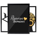 Ver imagem 3 de Quadros Escritório Recursos Humanos Moldura Com Vidro