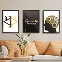 Ver imagem 2 de Quadros Escritório Recursos Humanos Moldura Com Vidro
