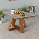 Ver imagem 3 de Mesa de Jantar Retangular 4 Lugares Moderna e Resistente:Off White