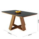 Ver imagem 6 de Mesa de Jantar Retangular 4 Lugares Moderna e Resistente:Off White