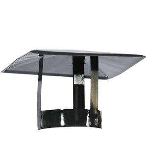 Chapéu para Chaminé Venax Esmaltado Preto 7930