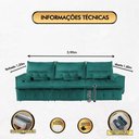 Ver imagem 4 de Sofá Elétrico Vibro Massagem Fusion 3,90m-verde