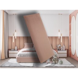 Kit 18 Placas Cabeceira Estofada para Cama Box - Módulo 20 Cm X 60 Cm:rosa - 2