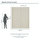 Ver imagem 3 de Painel Ripado Smart 200x240 cm (sem Furo) Incolar Luna