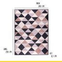 Ver imagem 5 de Tapete para Sala Retangular Geométrico Losango 250x200 Cm Reinassance Verona Veludo Cinza- Clicklar