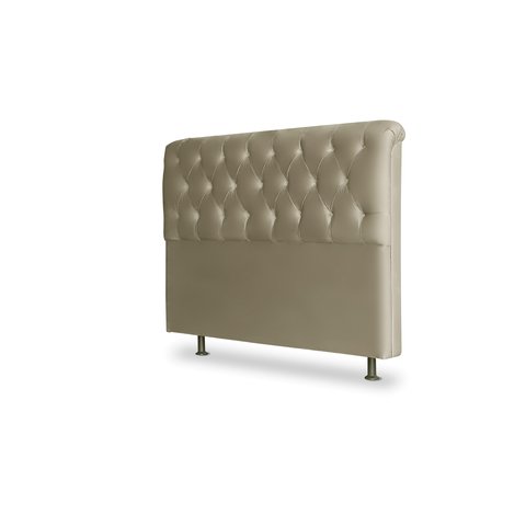 Cabeceira De Cama Box Emilia King 195cm X 118cm Suede Nude Mz Decor
