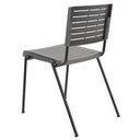Ver imagem 5 de Cadeira Empilhável Fixa Escritório Multiuso Base Preta Kimi P03 Basalto - Lyam Decor