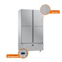 Ver imagem 5 de Mini Câmara 4 Portas Congelados -10 a -18ºc Motor Inf. Inox Ar Forçado Mcco4p Mi - Refrimate 220v