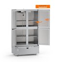 Ver imagem 4 de Mini Câmara 4 Portas Congelados -10 a -18ºc Motor Inf. Inox Ar Forçado Mcco4p Mi - Refrimate 220v