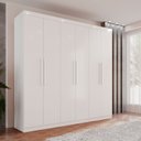 Ver imagem 1 de Guarda-Roupa Ubatuba Plus 6 Portas 3 Gavetas Branco/Neve