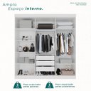 Ver imagem 2 de Guarda-Roupa Ubatuba Plus 6 Portas 3 Gavetas Branco/Neve