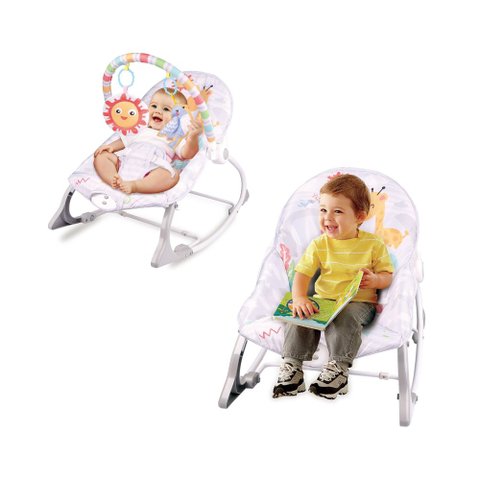 Cadeira de Bebê Descanso Balanço Musical Vibratória Happy Sol