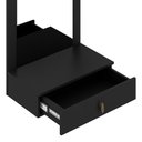 Ver imagem 2 de Penteadeira Suspensa com Espelho Maria Preto Fosco - Móveis Arapongas Preto Fosco